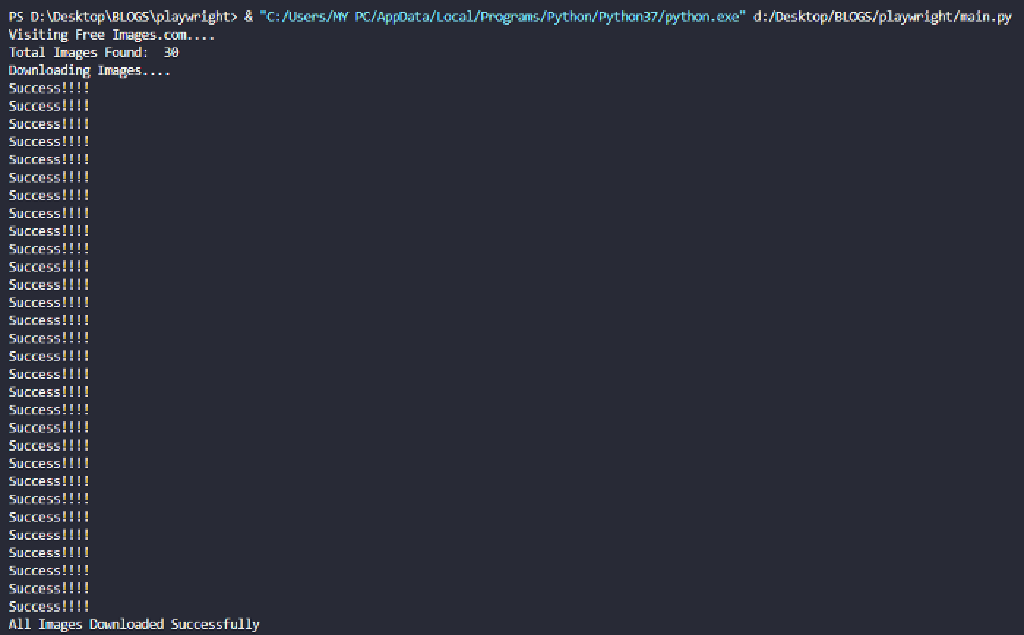 Downloading Images with playwright headless browser using ...